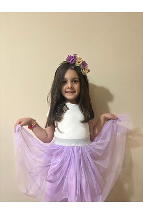دامن بنفش بچه گانه پنبه ای Neon - کد 833052675
