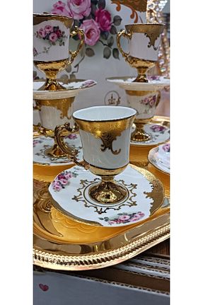 فنجان قهوه طلائی 6 نفره Genel Markalar - کد 754215782