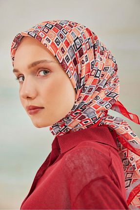 شال صورتی زنانه پنبه ای Cardion - کد 844134109