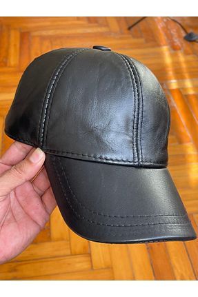 کلاه مشکی زنانه چرم خالص Rupen Kraft - کد 380869044