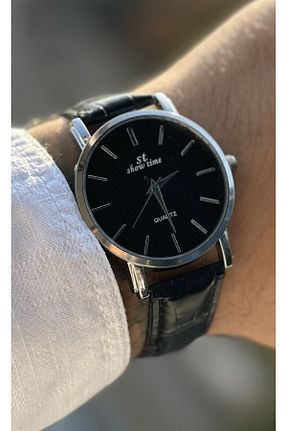ساعت مچی مشکی مردانه 41-45 میلی متر Show Time - کد 773567967