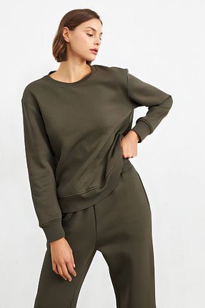 ست گرمکن خاکی زنانه پنبه پلی استر CMZ COLLECTİON - کد 806416709