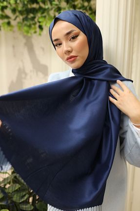 شال سرمه ای زنانه ابریشم Silk Home - کد 844881743