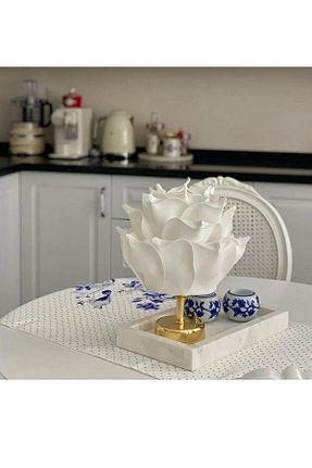 چراغ مطالعه / رومیزی سفید فلزی Onedekor - کد 844909893