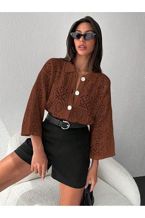 رویه قهوه ای زنانه اکریلیک ATEMODAA - کد 845064550