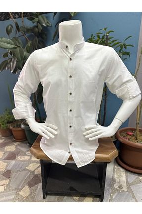 پیراهن سفید مردانه اسلیم فیت CLASSO - کد 802383778