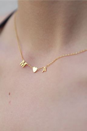 گردنبند نقره طلائی زنانه 925 عیار eddiajewellery - کد 313997605