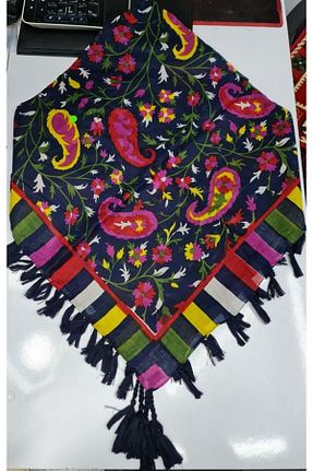 روسری رنگی %100 پنبه Safir Tuhafiye - کد 782188282