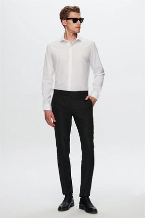 شلوار پارچه ای مشکی مردانه بلند YAKAMEL - کد 842113772