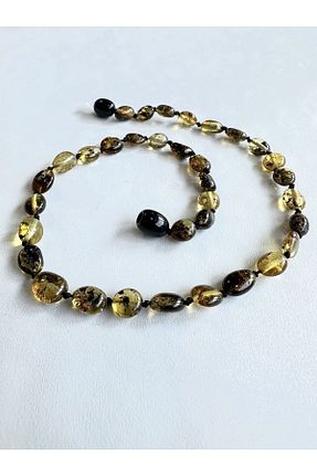 گردنبند جواهر رنگی بچه گانه سنگ طبیعی KEHRİBAREVİ EREĞLİ - کد 757489027