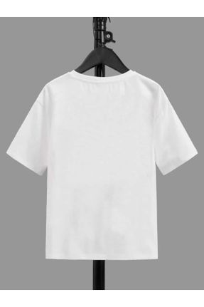 تی شرت سفید بچه گانه اورسایز یقه گرد کد 670410670