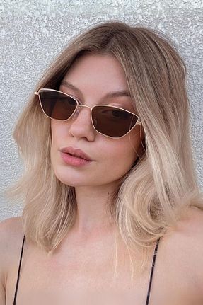 عینک آفتابی قهوه ای زنانه 48 REN accesories - کد 86860765