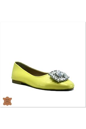 بابت زرد زنانه چرم خالص JANESTT - کد 845234318