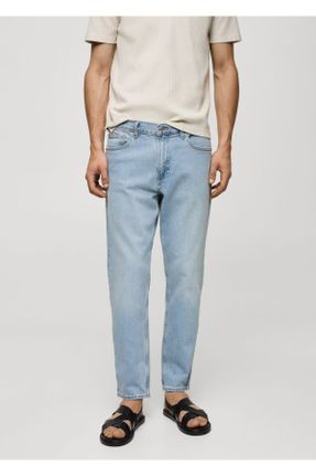 شلوار جین آبی مردانه پاچه رگولار استاندارد کد 793283617