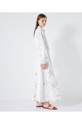 لباس سفید زنانه بافتنی رگولار کد 829728172