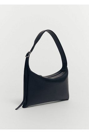 کیف دوشی مشکی زنانه چرم مصنوعی MANGO - کد 804478176