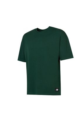 تی شرت سبز زنانه رگولار یقه گرد پنبه (نخی) تکی کد 834146608