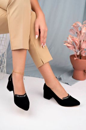 کفش پاشنه بلند کلاسیک مشکی زنانه پاشنه ضخیم پاشنه متوسط ( 5 - 9 cm ) کد 769318768