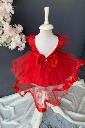 لباس قرمز بچه گانه بافتنی پلی استر رگولار کد 358707756