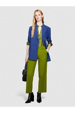 شلوار سبز زنانه پارچه Sisley - کد 828131369