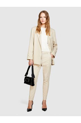 شلوار قهوه ای زنانه پنبه ای Sisley - کد 828131243
