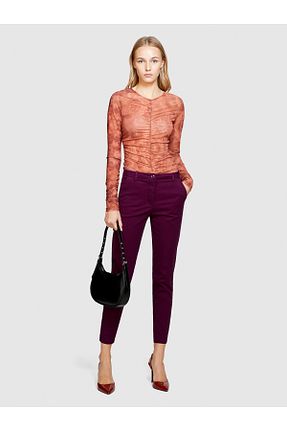 شلوار بژ زنانه پنبه ای Sisley - کد 828096835