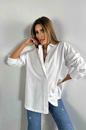 پیراهن سفید زنانه Boyfriend Butik Gardrop - کد 844415291