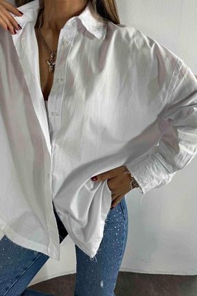 پیراهن سفید زنانه Boyfriend Butik Gardrop - کد 844415291