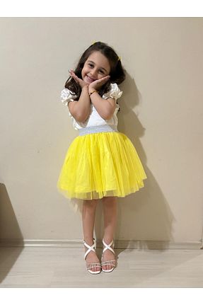 دامن زرد بچه گانه پنبه ای Neon - کد 835493323