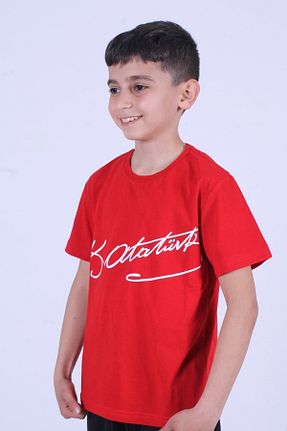 تیشرت قرمز بچه گانه رگولار YA KO KİDS - کد 670239394