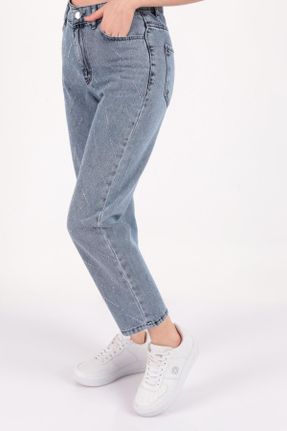 شلوار جین آبی زنانه فاق بلند جین استاندارد کد 814105271