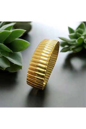 دستبند استیل (فولاد) طلائی زنانه استیل (فولاد) lolajewelry - کد 841535557