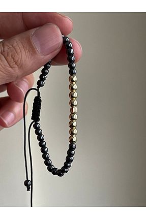 دستبند طلا مشکی زنانه 14 عیار Rupen Kraft - کد 679475824