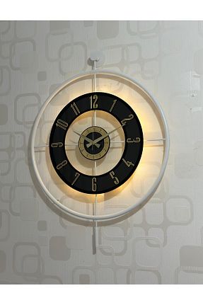 ساعت دیواری مشکی 60 * 80 Pey Aksesuar - کد 844931718