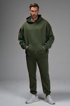 ست گرمکن خاکی مردانه پنبه پلی استر YAKAMEL - کد 808593080