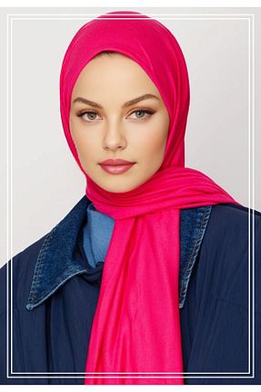 شال صورتی زنانه ویسکون Lerra - کد 346679812