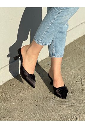 کفش مجلسی مشکی زنانه چرم مصنوعی moderno shoes - کد 843427359