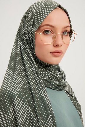 روسری سبز پلی استر Saless - کد 409313017