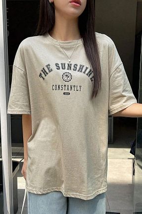 تیشرت نباتی زنانه اورسایز DAXİS Sportwear Company - کد 845046996