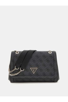 کیف دوشی مشکی زنانه چرم مصنوعی Guess - کد 845062869
