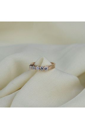 انگشتر نقره صورتی زنانه زیرکن GIBYJEWEL - کد 807487498