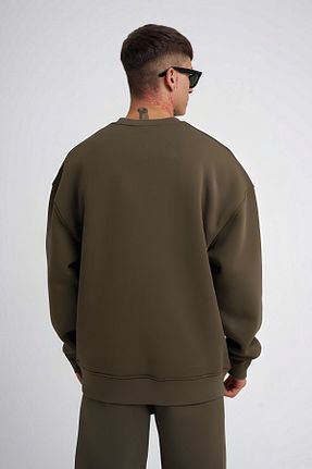 سوئیشرت خاکی مردانه ساده YAKAMEL - کد 807262520