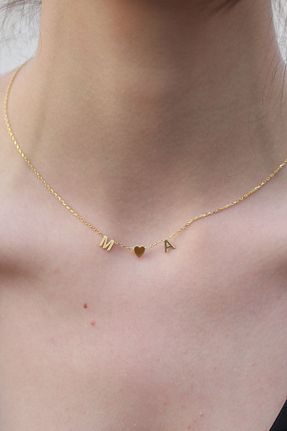 گردنبند نقره طلائی زنانه 925 عیار eddiajewellery - کد 313997605