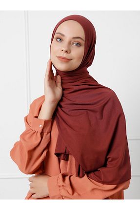 روسری نارنجی پنبه ای Saless - کد 59090284