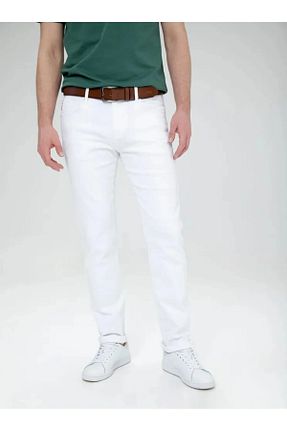 شلوار پارچه ای سفید مردانه فاق نرمال Cuqq Denim - کد 845124807