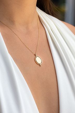 گردنبند طلا زرد زنانه 14 عیار Cenova Jewelry - کد 763984097