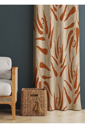 پرده زمینه رنگی جیر ALAMODECOR - کد 784733654