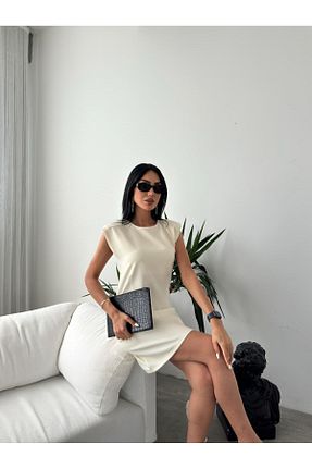 لباس بژ زنانه لیکرا DERYA - کد 845183092