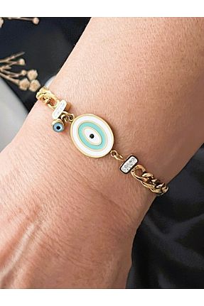 دستبند جواهر طلائی زنانه زیرکن Farah Butik - کد 844599089
