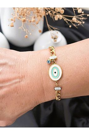 دستبند جواهر طلائی زنانه زیرکن Farah Butik - کد 844599089